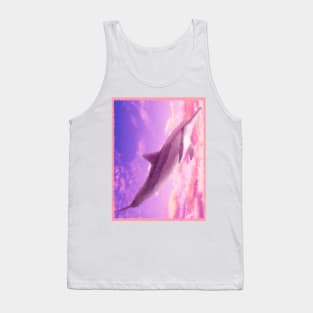 Dolphin in the sky painting Tank Top